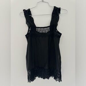 The Kooples Black Silk Camisole Size XS